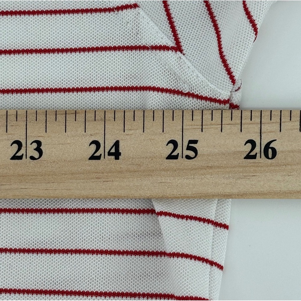 Onward Reserve Performance Polo Shirt Men XXL Red White Striped Fly Fishing Logo - Picture 7 of 7